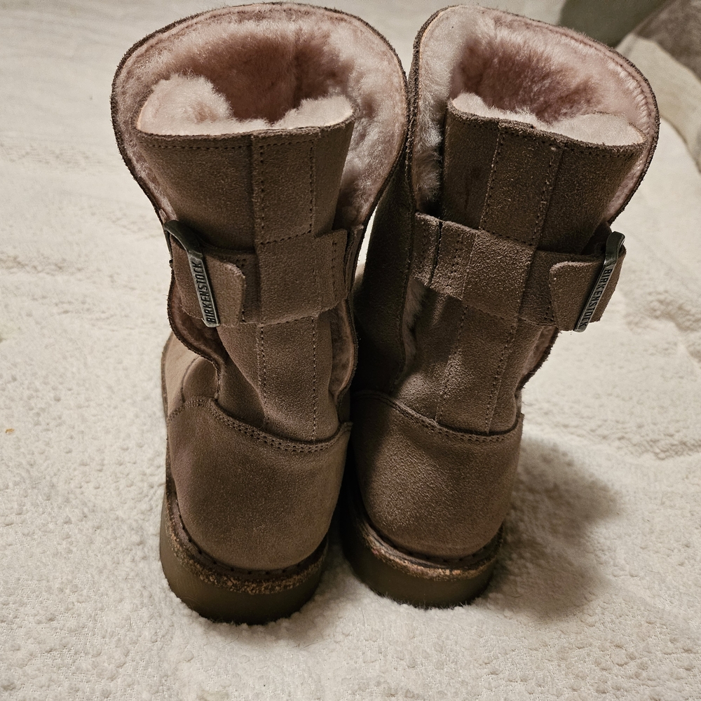 Birkenstock Uppsala Shearling Suede Winter Boots- Taupe - Picture 5 of 9